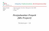 Penjadwalan Proyek (Ms Project)€¦ · 14 Penjadwalan Proyek (MS. Project) 15 Evaluasi Tugas (Di Kumpukan: 13 Desember 2018) 16 Ujian Akhir Semester. Integrity, Professionalism,