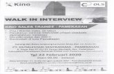 KINO SALES TRAINEE - PAMEKASAN 2020-02-21آ  Kino WALK IN INTERVIEW KINO SALES TRAINEE - PAMEKASAN Pria