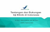 Tantangan dan Dukungan Uji Klinik di Indonesia · Dr. Dra. L. Rizka Andalucia, Apt., M. Pharm. Direktur Registrasi Obat Tantangan dan Dukungan Uji Klinik di Indonesia