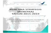 RENCANA STRATEGIS (RENSTRA) TAHUN 2015-2019pom.go.id/ppid/2015/rpusat/wasdis.pdf · kebijakan serta program dan kegiatan Badan POM untuk periode 2015-2019 dengan berpedoman pada RPJMN