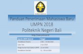 Panduan Penerimaan Mahasiswa Baru UMPN 2018 Politeknik ...180.250.242.104/document/download/panduan_PMB_UMPN... · Pilihan 3 Politeknik Negeri se-Indonesia Jurusan Teknik Sipil •