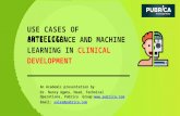 Use cases of artificial intelligence and machine learning in clinical development – Pubrica