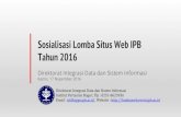Tahun 2016 Sosialisasi Lomba Situs Web IPB · muna@apps.ipb.ac.id My Citations 1446 16/11/2016 Google Scholar My library Any time Since 2016 Since 2015 Since 2012 Custom range. Sort