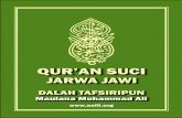 Quran Suci Jarwa Jawi — Javanese Translation and Commentary … · 2010-10-04 · tanah Mesir sarta paring pèpènget saminipun punika lumantar Quran Suci, lajeng pinungkasan kalayan