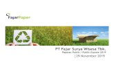 Paparan Public / Public Expose 29November2019 · 2019-11-25 · Note : CDB (Coated Duplex Board), CMP (Corrugated Medium Paper), KLB (Kraft Liner Board), Cogen (Power Plant), Incinerator