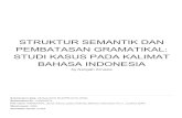 BAHASA INDONESIA STUDI KASUS PADA KALIMAT …repo.ikippgribali.ac.id/id/eprint/401/1/STRUKTUR... · perluasan unsur-unsur kalimat. Perluasan mana yang berterima dan yang mana ditolak