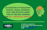 Regulatory affairs, causal inference, safe and effective health care in machine learning for Bio-statistical services – Pubrica