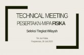 Technical Meeting Peserta ksn-p fisika · 2020-07-30 · Jawaban Soal yang telah ter-upload ke sistim tidak dapat dirubah/diganti. Jika Anda meng-upload jawaban (revisi) no.2 (misalnya)