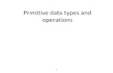 Primitive data types and operationsnutthanon/88510459/... · 2019-07-27 · final double PI = 3.14159; final int SIZE = 3; 10 ชนิดของข้อมูลชนิดตัวเลข