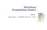 Distribusi Probabilitas Diskritmoenawar.web.id/wp-content/uploads/2019/11/10-STK1-Distribusi... · Distribusi Hipergeometrik. 13 Rumus nilai Distribusi Hipergeometrik: N n s r N s