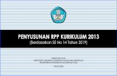 PENYUSUNAN RPP KURIKULUM 2013 · 2020-06-29 · 4. RPP yang dimiliki hanya merubah tahunnya saja 5. RPP yang ada sangat banyak dan menghabiskan kertas (ATK) 6. RPP yang ada dianggap