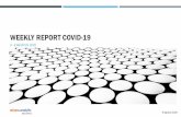 WEEKLY REPORT COVID-19 · Minggu ini (3 - 9 Agustus 2020) tercatatkenaikan kasus kasusbaru Covid-19 yang signifikan, terjadi kenaikan13941 kasusbaru, lebih tinggi dari minggu lalu