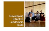Developing Effective Leadership Skills · 2020-06-15 · leadership skills, effective communication skills, problem solving, creative thinking skills, dan beragam topik menarik Training