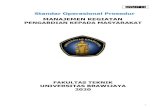 MANAJEMEN KEGIATAN - Universitas Brawijaya · 2020. 3. 20. · 2. Format penyusunan usul/proposal kegiatan PKM (00612 07002 02) 3. Surat evaluasi internal draft usul/proposal PKM