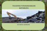 TAHAPAN PENAMBANGAN BATUBARA · 2019. 12. 8. · Prinsip Kegiatan Pertambangan •Total Mining, dalam arti recovery penambangan harus maksimal sehingga tidak ada cadangan yang tersisa