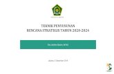TEKNIK PENYUSUNAN RENCANA STRATEGIS TAHUN 2020-2024 · Terwujudnya Indonesia Maju yang Berdaulat, Mandiri ... kerukunan umat beragama Penyediaan layanan keagamaan yang adil dan merata