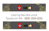 Catering Nasi Box untuk Tasyakuran Kantor WA - 0895-1834-6565