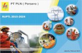 PT PLN ( Persero ) RUPTL 2015-2024 ... PT PLN ( Persero ) 2 Hasil Prakiraan Kebutuhan Listrik 2015-2024 Sumatera: 11,6% 31 TWh 83 TWh TWh IT : 11,1% 23 57 TWh JB : 7,8% 165 TWh 324