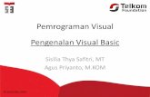 Pemrograman Visual Pengenalan Visual Basic ... 2016/11/02  · Konsep Dasar Pemrograman Konsep dasar pemrograman Visual Basic 6.0, adalah pembuatan form dengan mengikuti aturan pemrograman