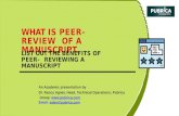 What is peer-review of a manuscript? benefits of peer-reviewing a manuscript - Pubrica