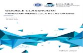 GOOGLE CLASSROOM - Institut Teknologi Bandung · Google Classroom merupakan Learning Management System (LMS) yang dikeluarkan oleh perusahaan Google, sehingga terintegrasi dengan