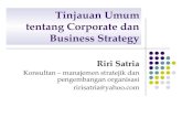 Tinjauan Umum tentang Corporate dan Business Strategy 2 Tinjauan Umum... · Topik hari ini Mengapa orang TI perlu mengetahui strategi ? Apa itu strategi ? Mengapa perusahaan memerlukan