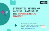 Systematic review of machine learning in the pharmaceutical industry – Pubrica