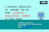 Critical checklists to support you on your scientific publication journey at each point – Pubrica