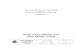 Dokumen Kurikulum 2013-2018 Program Studi Doktor Biologi ... Bidang Akademik dan Kemahasiswaan ITB Kur2013-Doktor