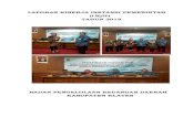 LAPORAN KINERJA INSTANSI PEMERINTAH (LKjIP) TAHUN 2019bpkd.klatenkab.go.id/files/LKjIP Th 2019... · 1. Perubahan Rencana Strategis BPKD Tahun 2016-2021; 2. Cascading BPKD Kabupaten
