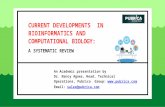 Current developments in bioinformatics and computational biology: A systematic review – Pubrica