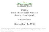 Ramadhan 1439 Hiikv-swiss.ch/wp-content/uploads/materi tahsin.pdfTAHSIN (Perbaikan bacaan Alquran dengan ilmu tajwid) Abdul Rachman Ramadhan 1439 H Materi ini diadopsi dari buku Tuntunan
