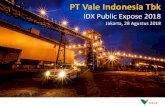 PT Vale Indonesia Tbk€¦ · Potensi risiko dan ketidakpastian termasuk faktor-faktor seperti politik, bencana alam serta kondisi ekonomi pada umumnya, fluktuasi kurs asing, perubahan