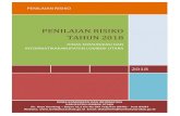 PENILAIAN RISIKO TAHUN 2018 - lombokutarakabdiskominfo.lombokutarakab.go.id/images/PERENCANAAN/Penilaian_Ris… · Untuk mendapatkan register dan peta risiko pada tingkat tujuan instasi