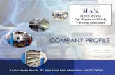 Motor Works Car Repair and Body Painting Specialist · Max Motor Works adalah perusahaan yang bergerak dibidang jasa perbengkelan. Didirikan pada tahun 1988 dimulai dengan mengerjakan
