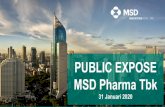 PUBLIC EXPOSE MSD Pharma Tbk€¦ · perusahaan biofarmasi yang utama dan memiliki penelitian intensif dan berdedikasi untuk menyediakan inovasi dan solusi terdepan untuk hari ini