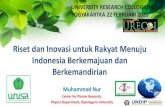 New Riset dan Inovasi untuk Rakyat Menuju Indonesia Berkemajuan …11.urecol.org/wp-content/uploads/sites/12/2020/02/URECOL... · 2020. 2. 21. · TUGAS PTM-PTAisyiyah, • Membentuk