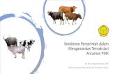 Komitmen Pemerintah dalam Mengamankan Ternak dari … · 2020. 6. 19. · Penyakit Mulut dan Kuku (PMK) •Penyakit infeksi virus yang bersifat akut dan sangat menular pada hewan