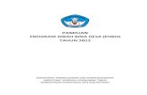 PANDUAN PROGRAM HIBAH BINA DESA (PHBD) TAHUN 2012 · panduan program hibah bina desa (phbd) tahun 2012 direktorat pembelajaran dan kemahasiswaan direktorat jenderal pendidikan tinggi