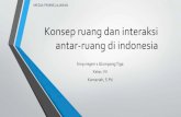 Konsep ruang dan interaksi antar-ruang di indonesia · antara Samudera Pasifik dan Samudera Hindia. Sehingga Indonesia menjadi poros maritim dunia pada perdagangan global yang menghubungkan