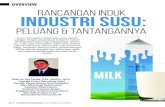 OVERVIEW Rancangan Induk Industri Sususipakaril.ipb.ac.id/Files/a8091bbf-f060-4293-b...Tingkat Konsumsi susu 2016: 16, 57 liter/kapita/tahun masih di bawah negara ASEAN. Produktivitas
