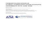 PEMANTAUAN KINERJA KOMISI PEMBERANTASAN ......PEMANTAUAN KINERJA KOMISI PEMBERANTASAN KORUPSI DESEMBER 2019-JUNI 2020 D isu su n o leh : Indonesia Corruption Watch dan Transparency