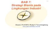 BAB 7: Strategi Bisnis pada Lingkungan Industri...Pilihan Strategi pada Industri yg sedang menurun Pilihan strategi pada industri yg sedang menurun ditentukan oleh: •Intensitas persaingan
