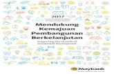 Mendukung Kemajuan Pembangunan Berkelanjutan · 2018. 11. 30. · development should go in line with growth in business and the economy, improved welfare, and more conducive environment.