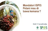 Mandatori ISPO : Petani mau di bawa kemana · 2020. 7. 30. · kepemilikan dan STDB) serta SPPL dalam ... •SPPL (Surat Penyataan Pengelolaan Lingkungan) as SDM n •Penyiapan manager