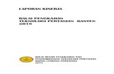 LAPORAN KINERJA BALAI PENGKAJIAN TEKNOLOGI …bptp-banten.ppid.pertanian.go.id/doc/44/LAKIN BPTP Banten 2018.pdf · sasaran adalah : (1) meningkatkan peran unit kerja dalam menghasilkan