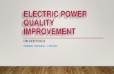 ELECTRIC POWER QUALITY IMPROVEMENT - Gunadarmaseminar.gunadarma.ac.id/wp-content/uploads/2020/05/... · kelipatan dari frekuensi fundamentalnya. Bila harmonisa menyatu dengan gelombang