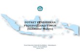 POTRET PENDIDIKAN PROVINSI JAWA TIMUR (Indikator Makro)...paling rendah Tahun 2006 ke Tahun 2007 yaitu 0,49 point. Menurut klasifikasi IPM, Tidak ada ... Jawa Barat Jawa Timur Sulawesi