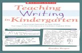 Teaching Writing in Kindergarten A Structured Approach to Daily Writing That Helps