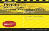 BEST BOOK CliffsNotes Praxis Mathematics Content Knowledge 5161  3rd Edition